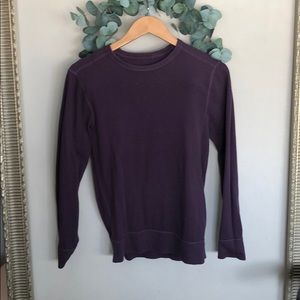 Purple JCrew Thermal T-shirt